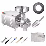 Elektrische Getreidemühle - 60kg/h - Mahlgrad stufenlos einstellbar - 1500 U/min