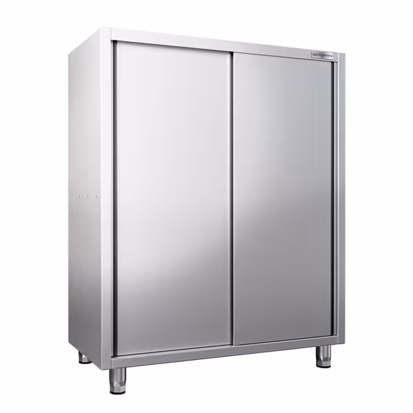 RVS hoge kast AISI 304 PREMIUM - 1600x700mm - 2 schuifdeuren - hoogte: 1800mm