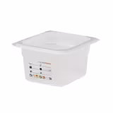 (6 pièces) CAMBRO | SafeTrak - Récipients en polypropylène GN 1/6 - laiteux - Hauteur : 100mm