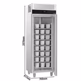 Ice Cream Display Freezer Stainless steel - 650L - with 1 door
