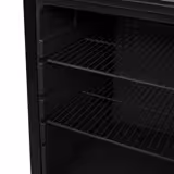 GASTRO-COOL | Commercial Promotional Display Fridge with illuminated canopy – 21 L – single glass door – black