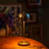 Lampe de table – JOSEF MINI – dimmable en 3 niveaux – Ø 80 mm – Champagne