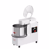 Teigknetmaschine - 33 Liter / 25 kg - 2 Geschwindigkeiten - Kessel abnehmbar & Rührwerk aufklappbar - Timerfunktion