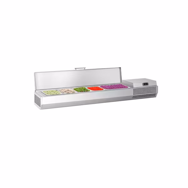 Opzetkoelvitrine PREMIUM PLUS - 1493x353mm - 6x GN 1/4