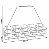 FUCHS | Porta bicchieri per 10 bicchieri - Cromato