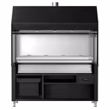 Houtskoolgrill BERLIN - 1760mm - 8 grillroosters - zwart