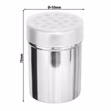 (6 pcs) Saupoudreuse à épices - Lot de 6 - gros grain - Ø 50mm - Hauteur: 101mm - aluminium