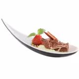 (12 pcs) Cuillère amuse-bouche HALFTONE - Mélamine - 20ml - 145mm - Noir/Blanc - 12 pièces