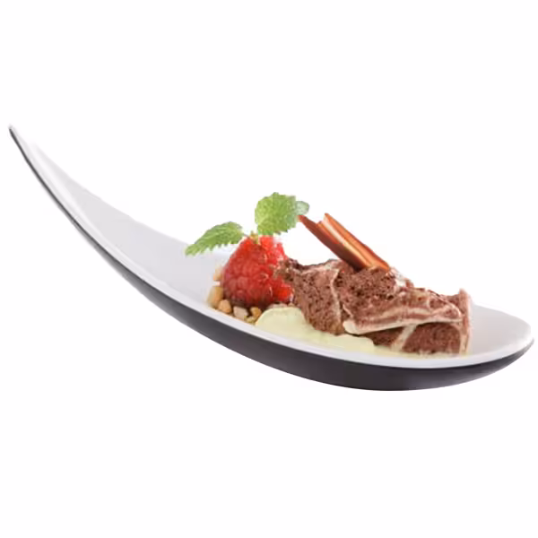 (12 Stück) Fingerfoodlöffel - BOAT - Melamin - 20ml - Länge: 145mm