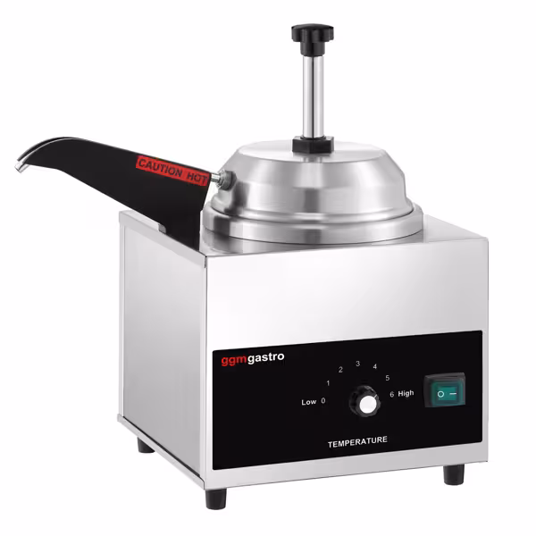 Uppvärmd såsdispenser med uppvärmd tappkran - 550 W - 4,4 l - inkl. insats