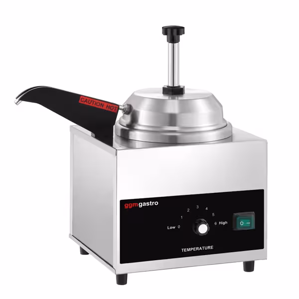 Sausverwarmer met pomp met verwarmde uitloop - 550W - 4,4L - incl. inzetbak