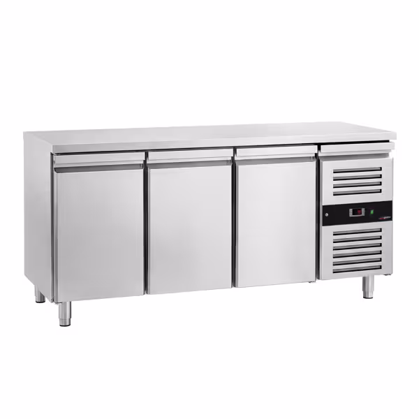 Bakkerij koelwerkbank PREMIUM - 2020x800mm - met 3 deuren