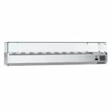 Vetrina Refrigerata Porta Ingredienti / Vetrina Gastronorm ECO - 2000x335mm - 10x GN 1/4 - vetri dritti