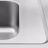 Lavello armadiato PREMIUM - in acciaio inox - 2000x600mm - 2 vasche