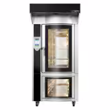 Rotativo Forno rotativo de padaria Touch - 1 câmaras de cozedura - 10x 600x400mm - Aço inoxidável - com humidificação - incl. Exaustor & Armário de fermentação