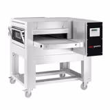Gas Conveyor Pizza Oven - 1260x1750mm (49.6"x68.9") - 230V Single Phase - Digital Controls - Belt width: 500mm (19.7") - up to 320°C - incl. Base frame - with Wheels