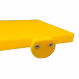 Rutschfestes Schneidebrett mit Stoppern - 300x500mm - HACCP-Konform - Gelb