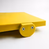 Planche à découper antidérapante avec butées – 250 × 400 mm – conforme HACCP – Jaune