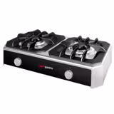 Fornello a gas professionale - 790x465x215mm - 7,0 kW - 2 fuochi - da banco
