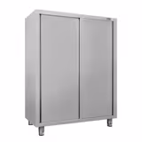 Armoire haute en inox ECO - 1400x600mm - 2 portes coulissantes - Hauteur: 1800mm