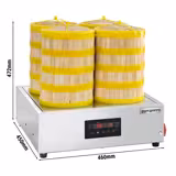 (2 adet) - Endüstriyel Buharlı Pişirici - 2,5kW - Dijital - 32 bambu sepet ve 8 kapak dahil