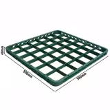 Rack Extender - for glass rack (500x500mm) - 500x500mm - 36 compartments - Green - compatible with GKU36N