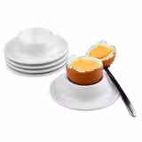 (6 pz) Portauovo EGGY - Melamina - Ø 85mm - Bianco