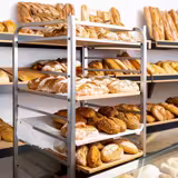 Rotierender Elektro Bäckerei-Heißluftofen mit Dampffunktion - Touch - 6x EN 600x400 - inkl. Pizzaofen, Haube & Gärschrank