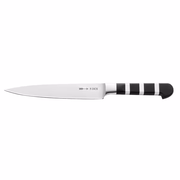 F. DICK | 1905 Filleting Knife – 18 cm Blade - Black/Silver Handle - German Steel