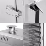 Tütsüleme Fırını - Dijital Kontrol - Elektrikli - 6 Raflı - 509x556x1266mm - Tekerlekli - Siyah