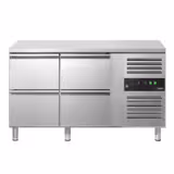 Commercial Counter Fridge ECO - 1360x700mm - with 4 drawers - capacity 282 litres