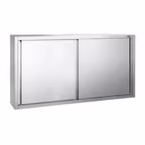 Nerezová nástěnná skříňka PREMIUM - 1800x400 mm - s posuvnými dveřmi - výška 1000 mm