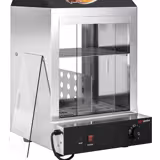 Commercial Sausage warming case – Hot Dog Heated Display Case - with Bun Shelf – 1.2 kW – 230 V