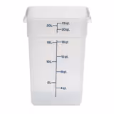 (6 pezzi) CAMBRO | CAMSQUARES® - Contenitore - 20, 8 litri - Trasparente