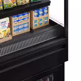 Expositor mural refrigerado para supermercado - 900mm - 216L - com 3 prateleiras - Preto