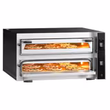 Electric Deck Pizza Oven - Twin Deck - Refractory Stone Deck - 9+9 - Ø 35cm (13.8") - Touchscreen Controls - up to 400°C