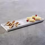 (6 pcs) GN 2/4 Gastronorm Tray - ASIA PLUS - Melamine - 530x162mm - Height: 30mm - White