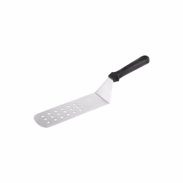 Professional Perforated Turner Spatula – 370 mm – Flexible Stainless Steel Blade – Non-Slip Handle