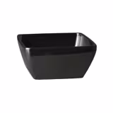 (6 Stück) Schale - PURE - Melamin - 0,4 Liter - eckig - Schwarz
