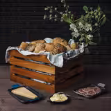 صندوق عرض خشبي - SUPERBOX - خشب - 350x290mm - الارتفاع: 200mm - مناسب لـ GN 1/2