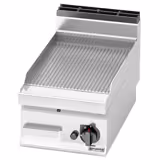 Fry-top pe gaz - 6,9 kW - suprafață Striată - suprafață de gătire: 395x500 mm - de banc