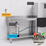 Schilferijsmachine - 550kg/24u - incl. ijsopslagbunker