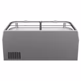 Vrieseiland - kopelement - 1850x850mm - 523 liter - 2 glazen schuifdeksels - grijs