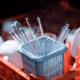 Basket - 105x105x140mm - Gri - Cam Pipet (50 adede kadar) için