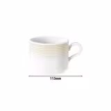 (6 pieces) SELTMANN WEIDEN | Blues Porcelain Coffee Cups – 250 ml - Sand Beige