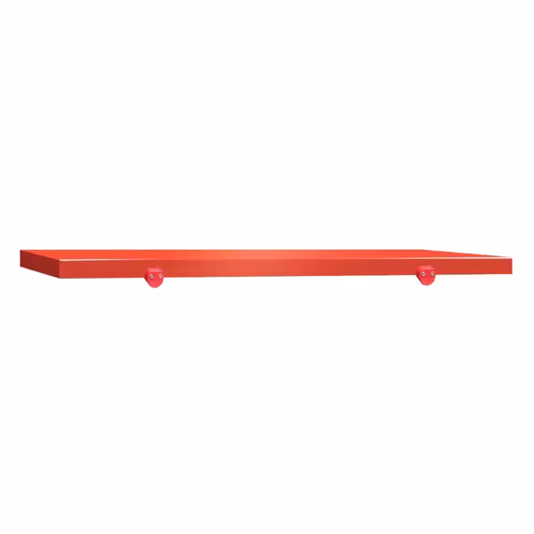 Chopping Board for Prep Table - 1600x700mm - Thickness: 40mm - HACCP-Compliant - HDPE (PE500) - Red