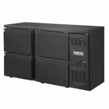 Mesa refrigerada para bar e bebidas ECO - 1462mm - com 4 gavetas - Preto