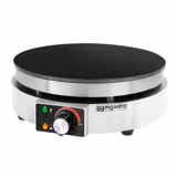 Commercial Electric Crepe Maker Ø370 mm – 3 kW - Manual control - Cast iron non-stick plate - Plug-and-play