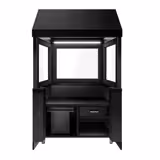 Gazlı Döküm Izgara TORONTO - 1100x900x2100mm - Camlı - Siyah - Döküm ızgara - 10,4kW