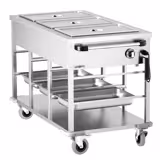 Bain-marie wagen - 2,5 kW - 3x GN 1/1